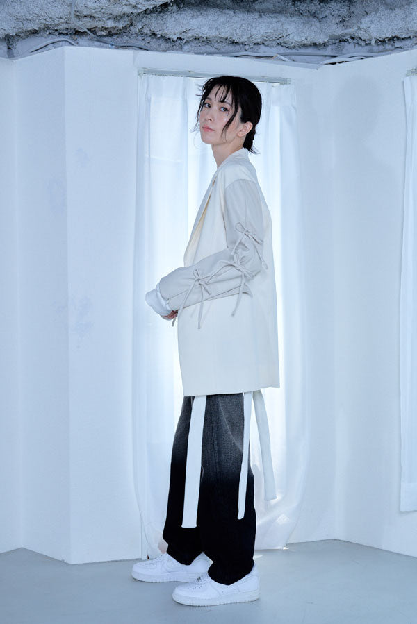 【Nora Lily】「elle」Ribbon Jacket-Off White-224542087-04F