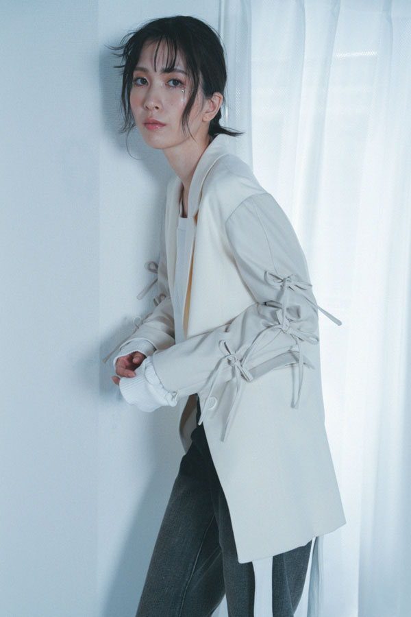 【Nora Lily】「elle」Ribbon Jacket-Off White-224542087-04F