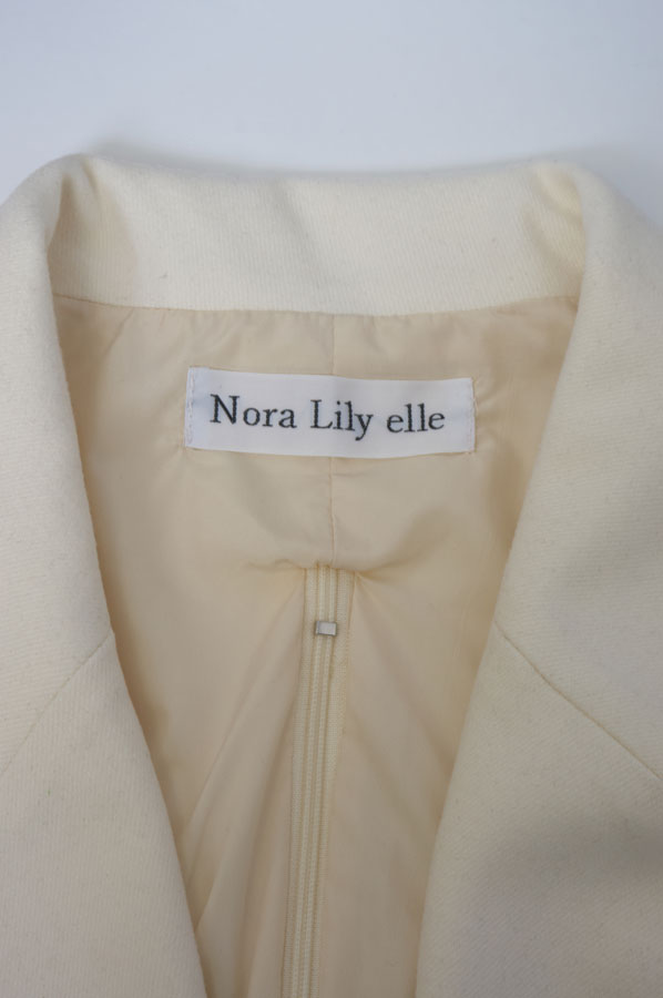 【Nora Lily】「elle」Ribbon Jacket-Off White-224542087-04F