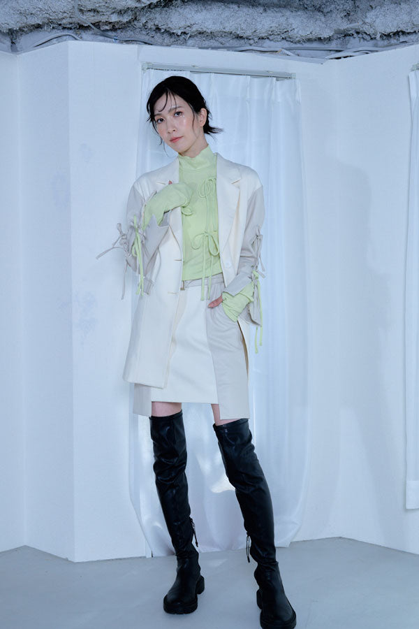 【Nora Lily】「elle」Ribbon Jacket-Off White-224542087-04F