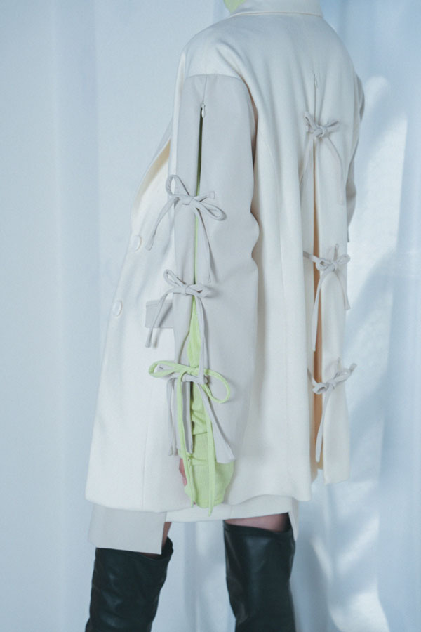 【Nora Lily】「elle」Ribbon Jacket-Off White-224542087-04F