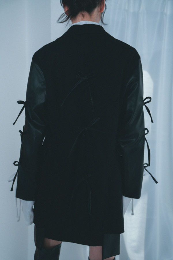 【Nora Lily】「elle」Ribbon Jacket-Black-224542087-19F