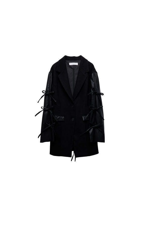 【Nora Lily】「elle」Ribbon Jacket-Black-224542087-19F