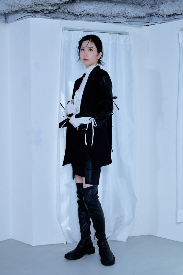 【Nora Lily】「elle」Ribbon Jacket-Black-224542087-19F