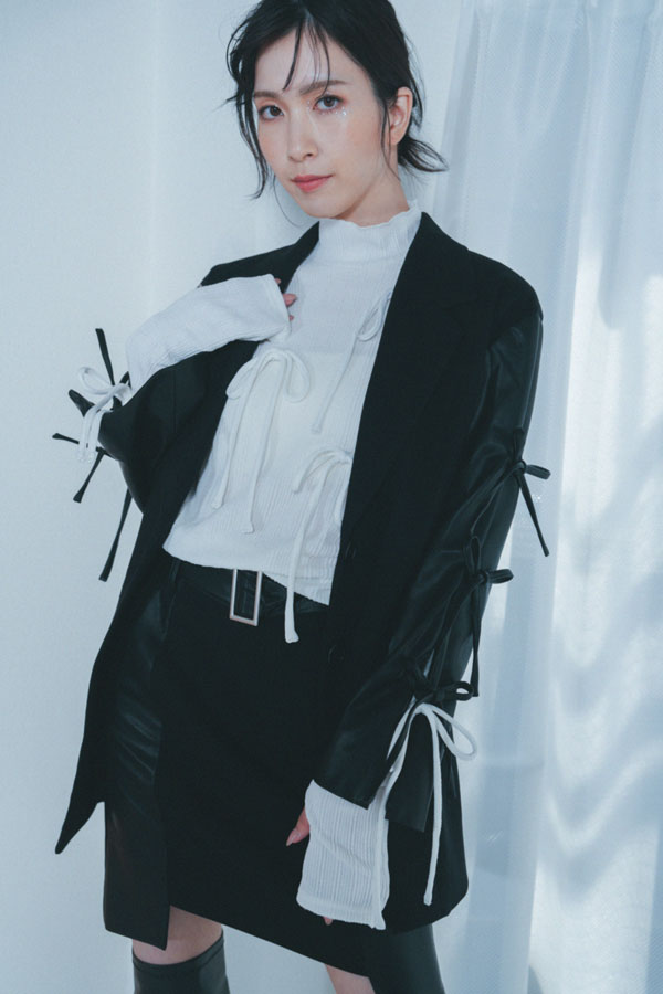 【Nora Lily】「elle」Ribbon Jacket-Black-224542087-19F