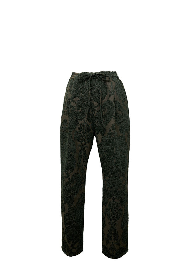 【Nora Lily】Flower Hairy Pants (UNISEX)-BLACK-224560060-19F