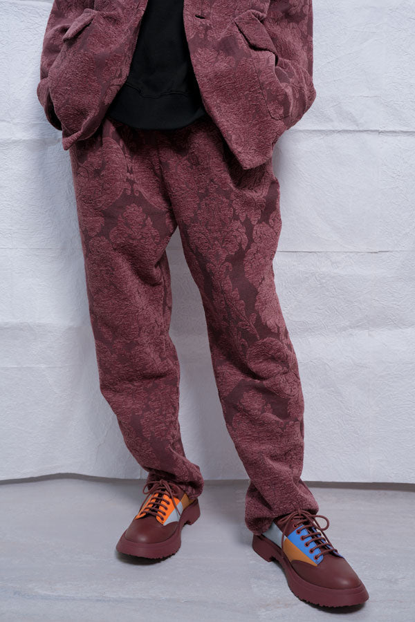 【Nora Lily】Flower Hairy Pants (UNISEX)-WINE-224560060-65F