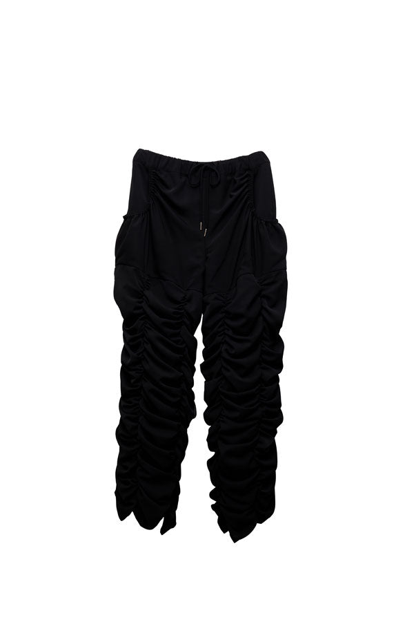 【Nora Lily】Super Shirring Pants (UNISEX)-BLACK-224560062-19F