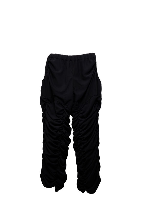 【Nora Lily】Super Shirring Pants (UNISEX)-BLACK-224560062-19F