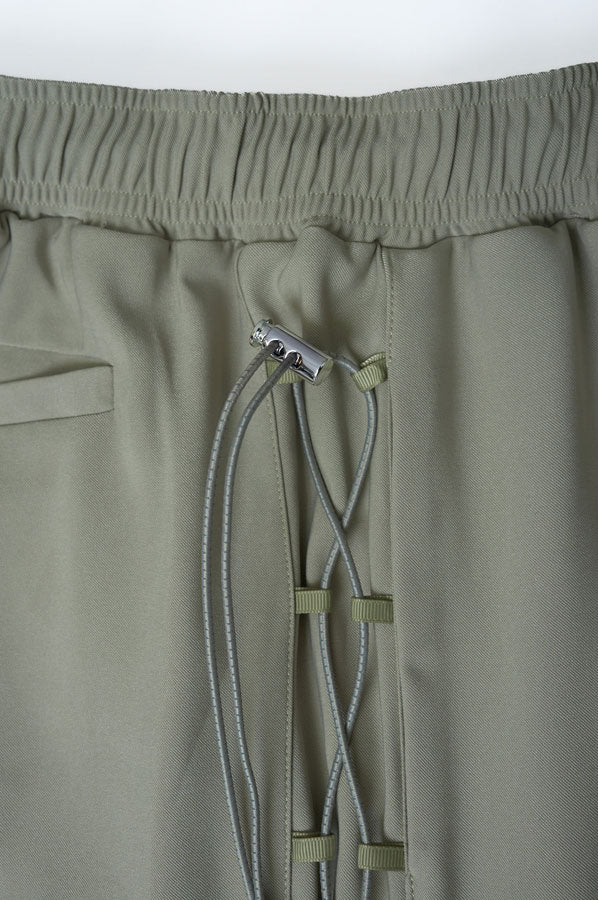 【Nora Lily】Racing Code Pants (UNISEX)-Grayish Khaki-224560064-12F