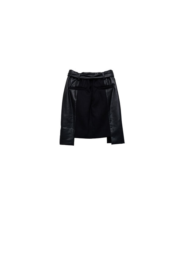 【Nora Lily】「elle」Switching Skirt-BLACK-224560065-19F