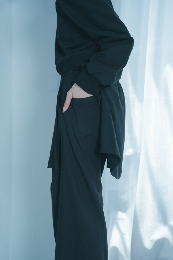 【Nora Lily】「elle」Wrap Skirt Pants-BLACK-224560066-19F