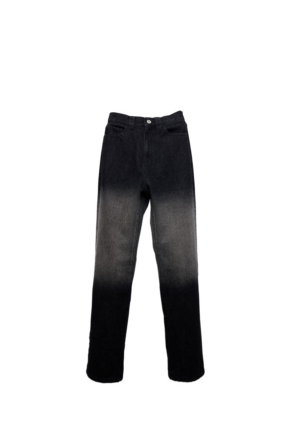 【Nora Lily】「elle」Sander Bleach Denim Pants-BLACK-224560068-19「S」＆「M」