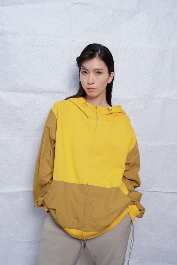 【Nora Lily】MA-1 Sleeve Zip Parka (UNISEX)-MUSTARD-224580100-33F