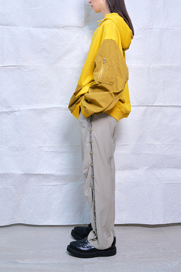 【Nora Lily】MA-1 Sleeve Zip Parka (UNISEX)-MUSTARD-224580100-33F