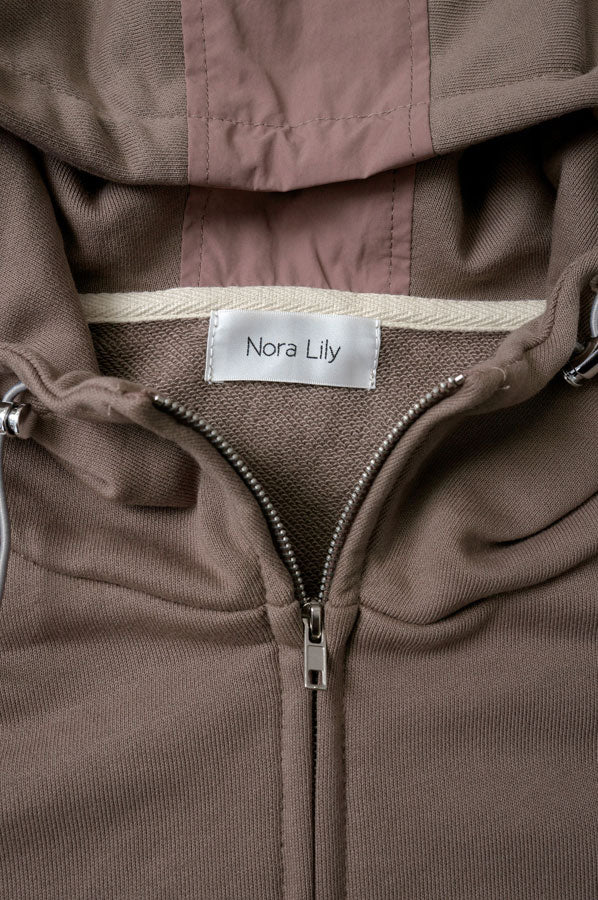 【Nora Lily】MA-1 Sleeve Zip Parka (UNISEX)-MOCA-224580100-54F