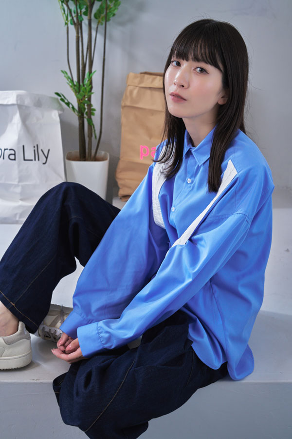 【Nora Lily】Rope Tape Shirt (UNISEX)-Light BLUE-224580102-90F