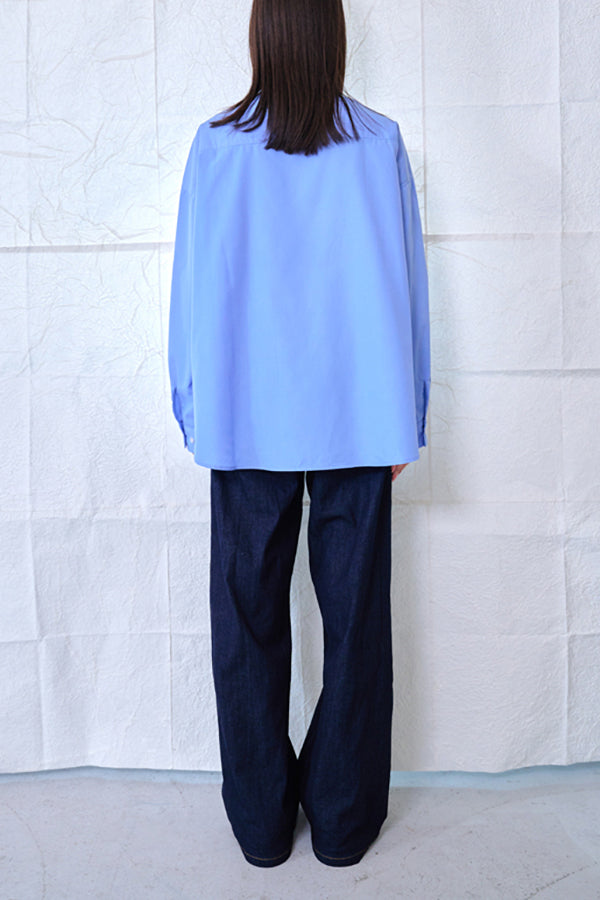 【Nora Lily】Rope Tape Shirt (UNISEX)-Light BLUE-224580102-90F