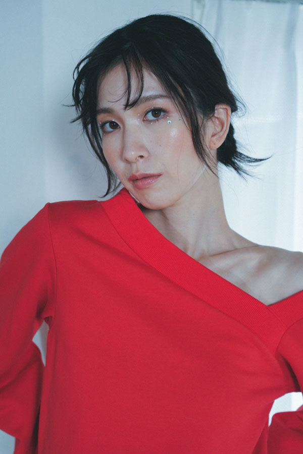 【Nora Lily】「elle」Asymmetry Square Neck SWAET-RED-224580106-62F