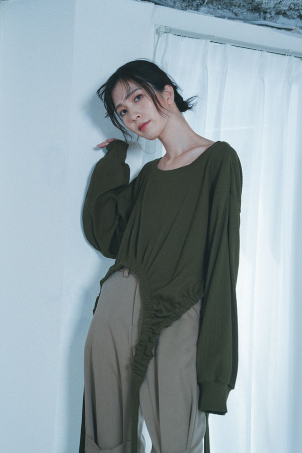 【Nora Lily】「elle」String Hung Down Top-KHAKI-224580110-27F