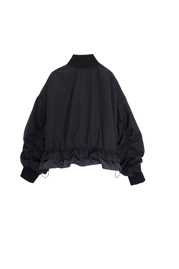 【Nora Lily】「elle」Gathering Bomber MA-1-BLACK-224742094-19F