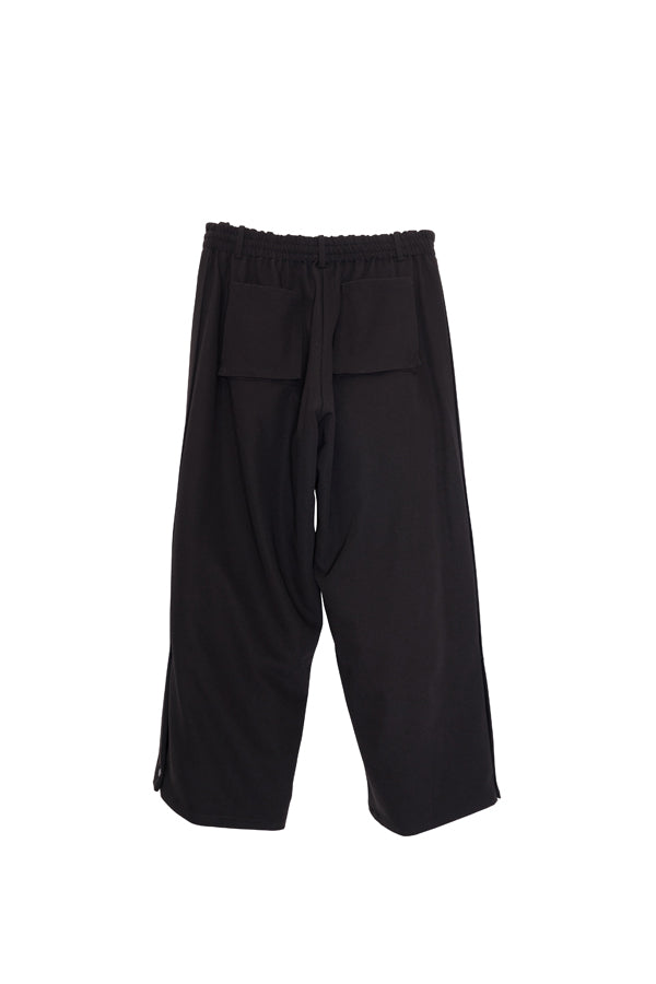 【Nora Lily】Tuck Tuck Wide Pants(UNISEX)-BLACK-224760071-19F