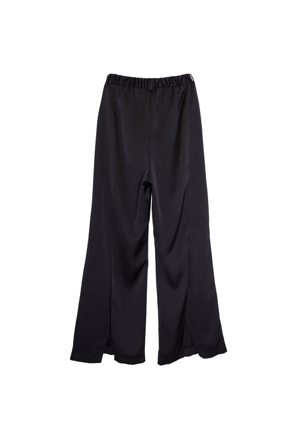 【Nora Lily】「elle」Slit Flare Pants-BLACK-224760075-19F