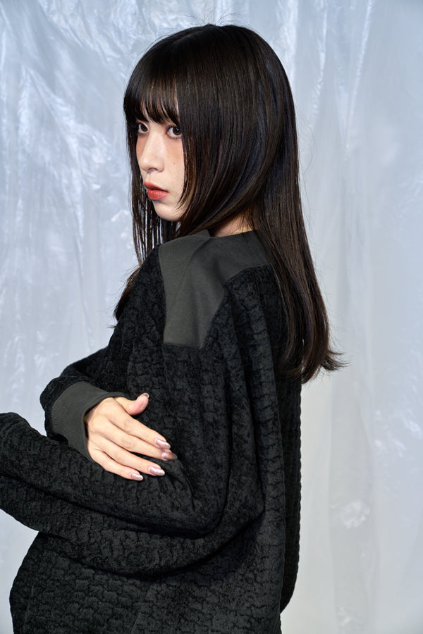 【Nora Lily】Fluffy Popping Tops-BLACK-224780118-19F