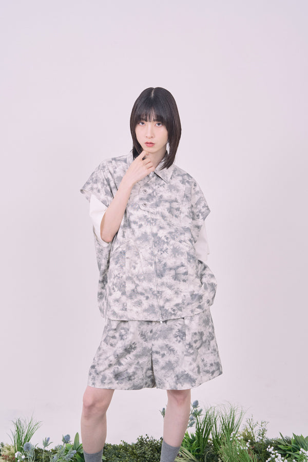 【Nora Lily】Utility Chic Box S/S Jacket-White-225342098-01F