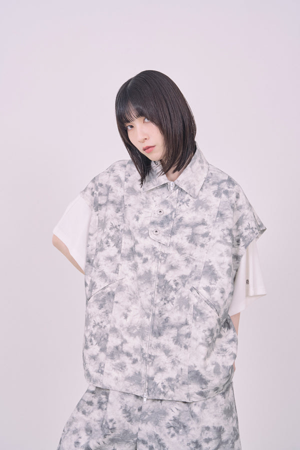 【Nora Lily】Utility Chic Box S/S Jacket-White-225342098-01F