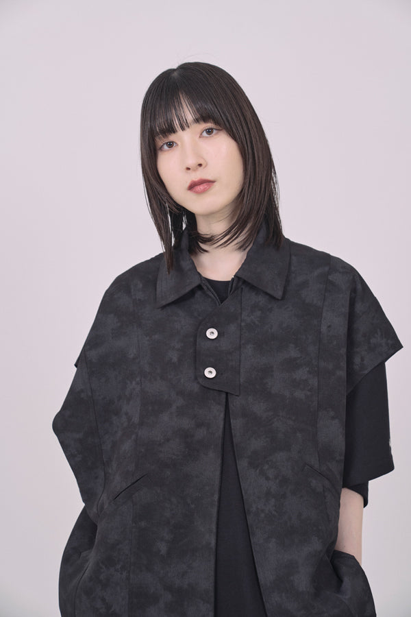 【Nora Lily】Utility Chic Box S/S Jacket-Black-225342098-19F