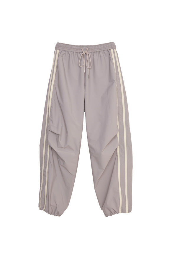 【Nora Lily】「elle」Eggline Track Pants-Rose Grey-225360090-11F