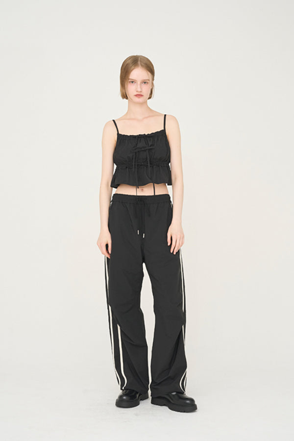 【Nora Lily】「elle」Eggline Track Pants-Black-225360090-19F