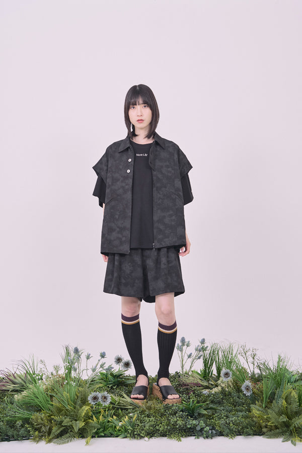 【Nora Lily】Utility Chic Short Pants-Black-225360096-19F