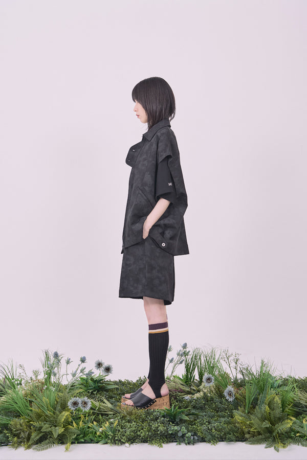 【Nora Lily】Utility Chic Short Pants-Black-225360096-19F
