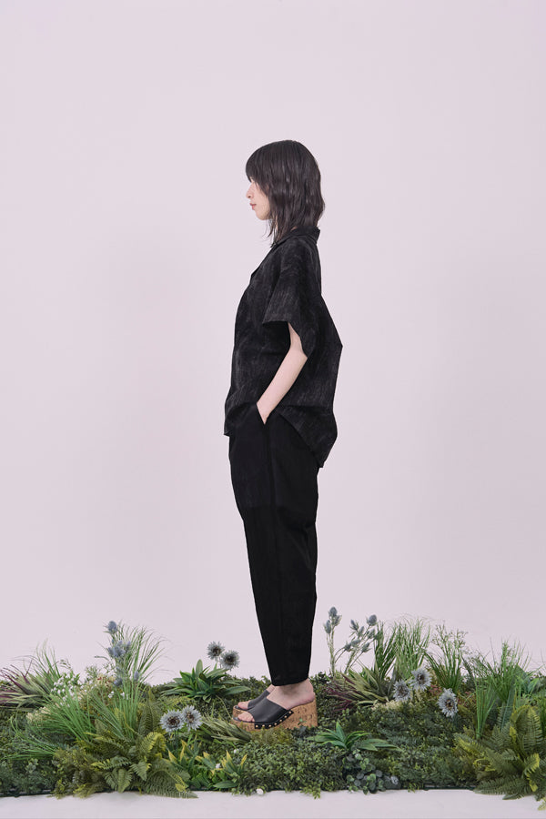 【Nora Lily】Lucent Breeze Relax Trousers-Ash Black-225360097-19F