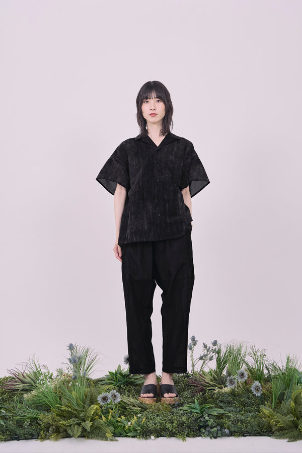 【Nora Lily】Lucent Breeze Relax Trousers-Navy-225360097-93F