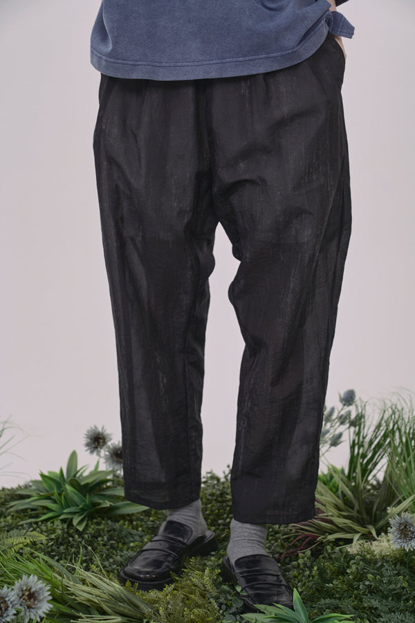 【Nora Lily】Lucent Breeze Relax Trousers-Ash Black-225360097-19F
