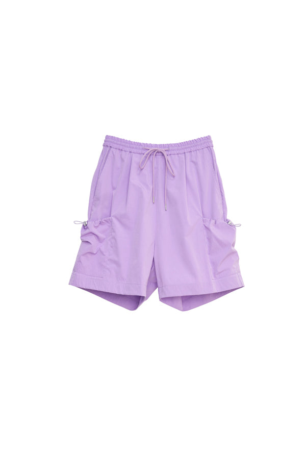【Nora Lily】Drawcord Cubist  Cargo Shorts-Purple-225360098-83F
