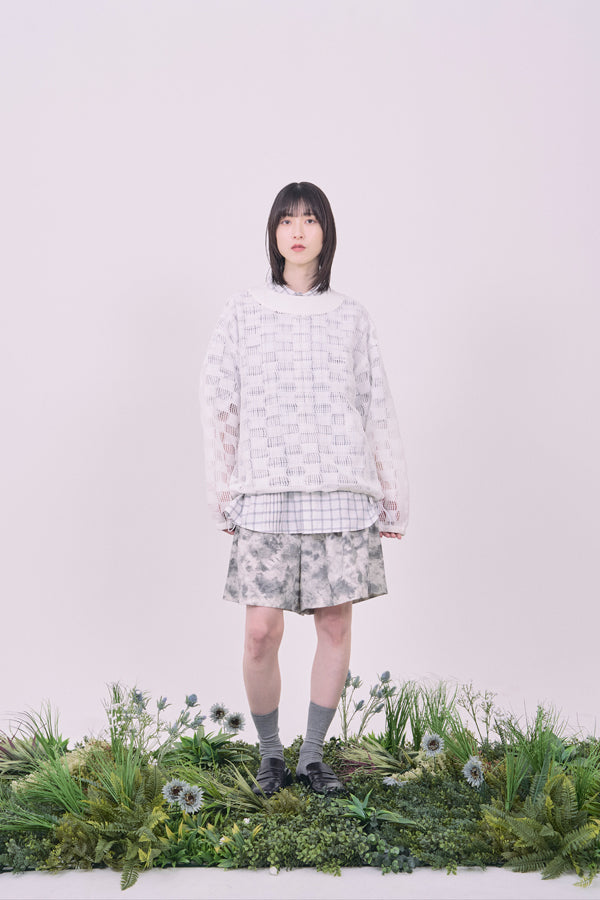 【Nora Lily】Breeze Net L/S Pullover-White-225380126-01F