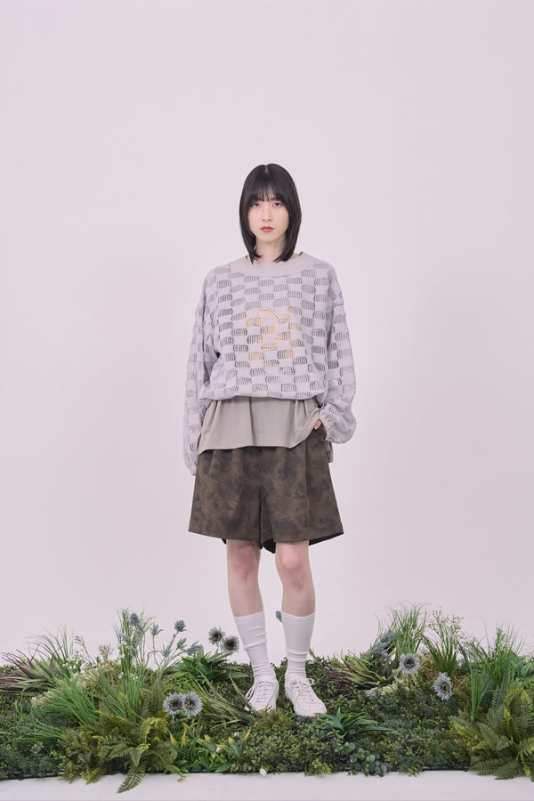 【Nora Lily】Breeze Net L/S Pullover-Light Grey-225380126-12F