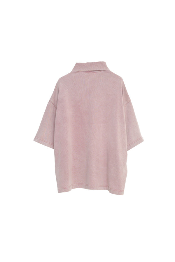 【Nora Lily】Washed Out Armor POLO Tee-Misty Rose-225380128-71F