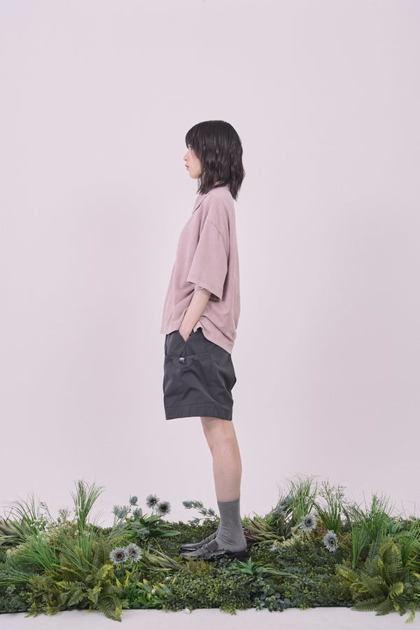 【Nora Lily】Washed Out Armor POLO Tee-Misty Rose-225380128-71F