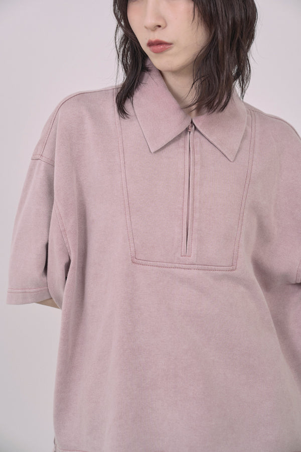 【Nora Lily】Washed Out Armor POLO Tee-Misty Rose-225380128-71F
