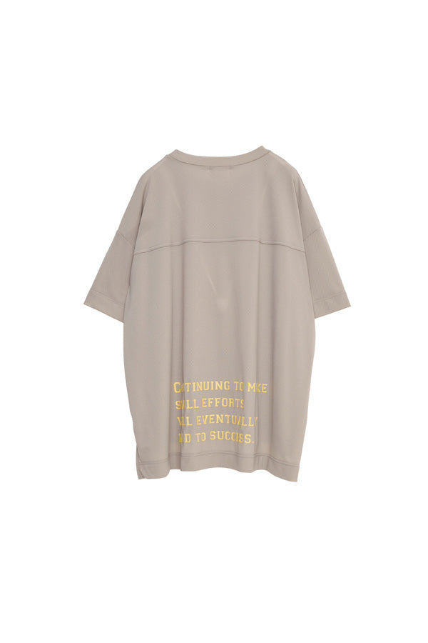 【Nora Lily】Hug Number 23 Logo Print Mesh Ease Tee-Light Grey-225380129-12F