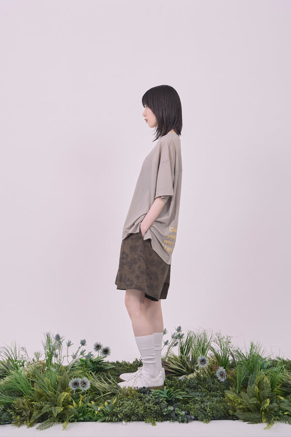 【Nora Lily】Hug Number 23 Logo Print Mesh Ease Tee-Light Grey-225380129-12F