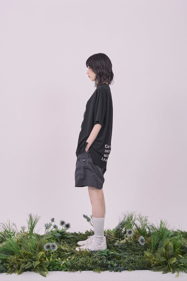 【Nora Lily】Hug Number 23 Logo Print Mesh Ease Tee-Black-225380129-19F