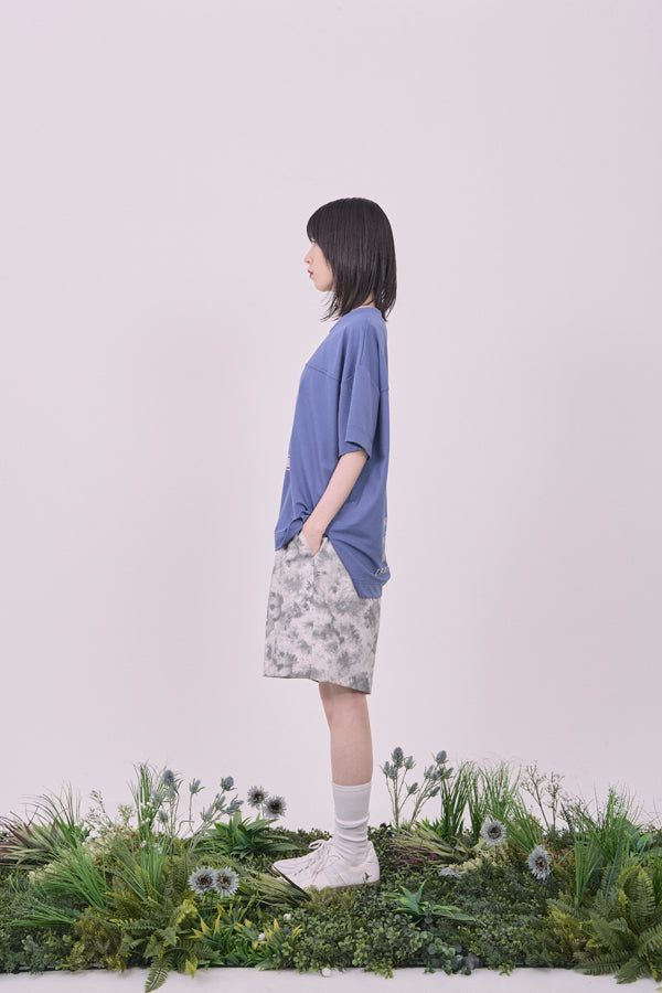 【Nora Lily】Hug Number 23 Logo Print Mesh Ease Tee-Blue-225380129-92F