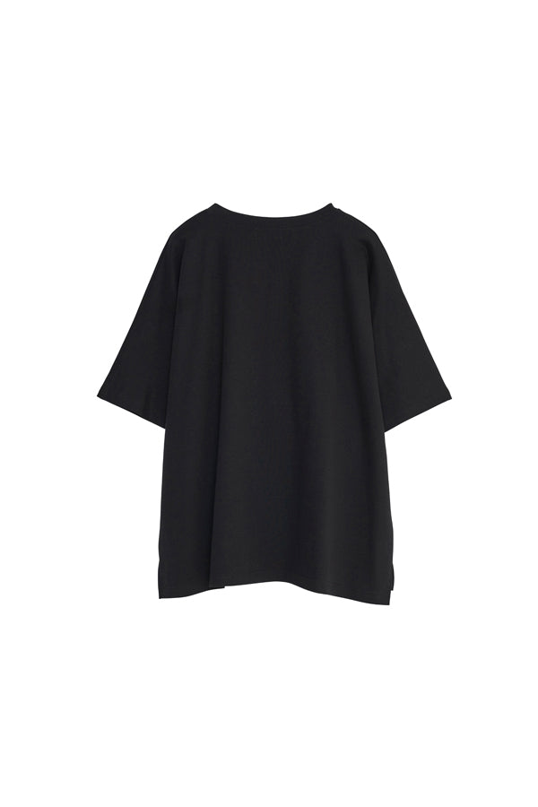 【Nora Lily】Embroidery Heritage Logo Ease Tee-Black-225380132-19F