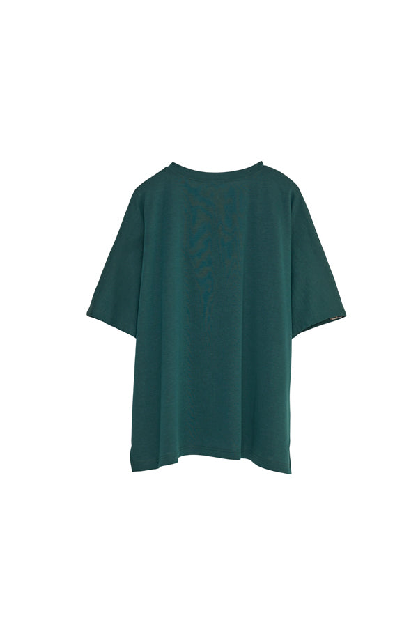 【Nora Lily】Embroidery Heritage Logo Ease Tee-Green-225380132-22F